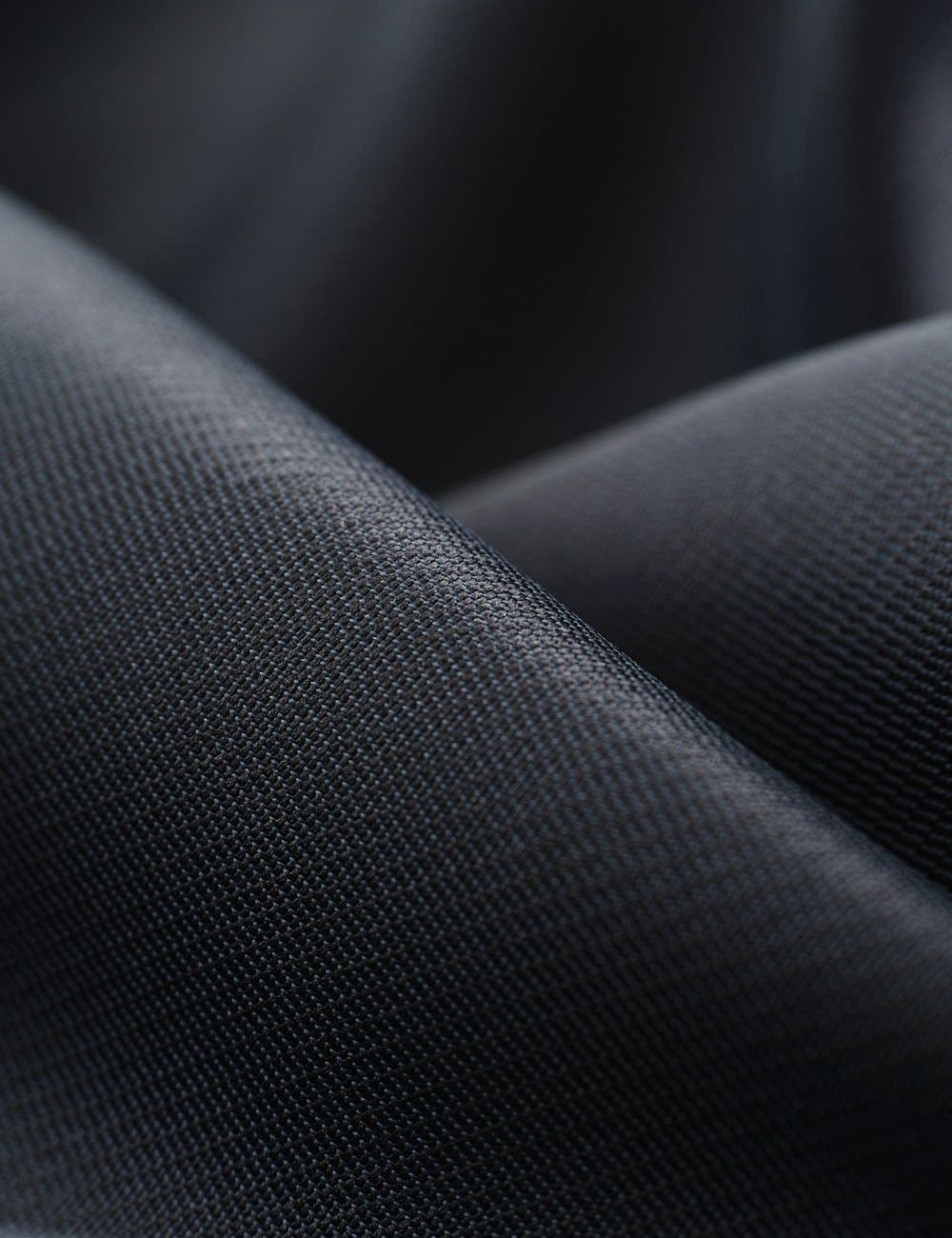 Fanaar twill fabric, close and draped